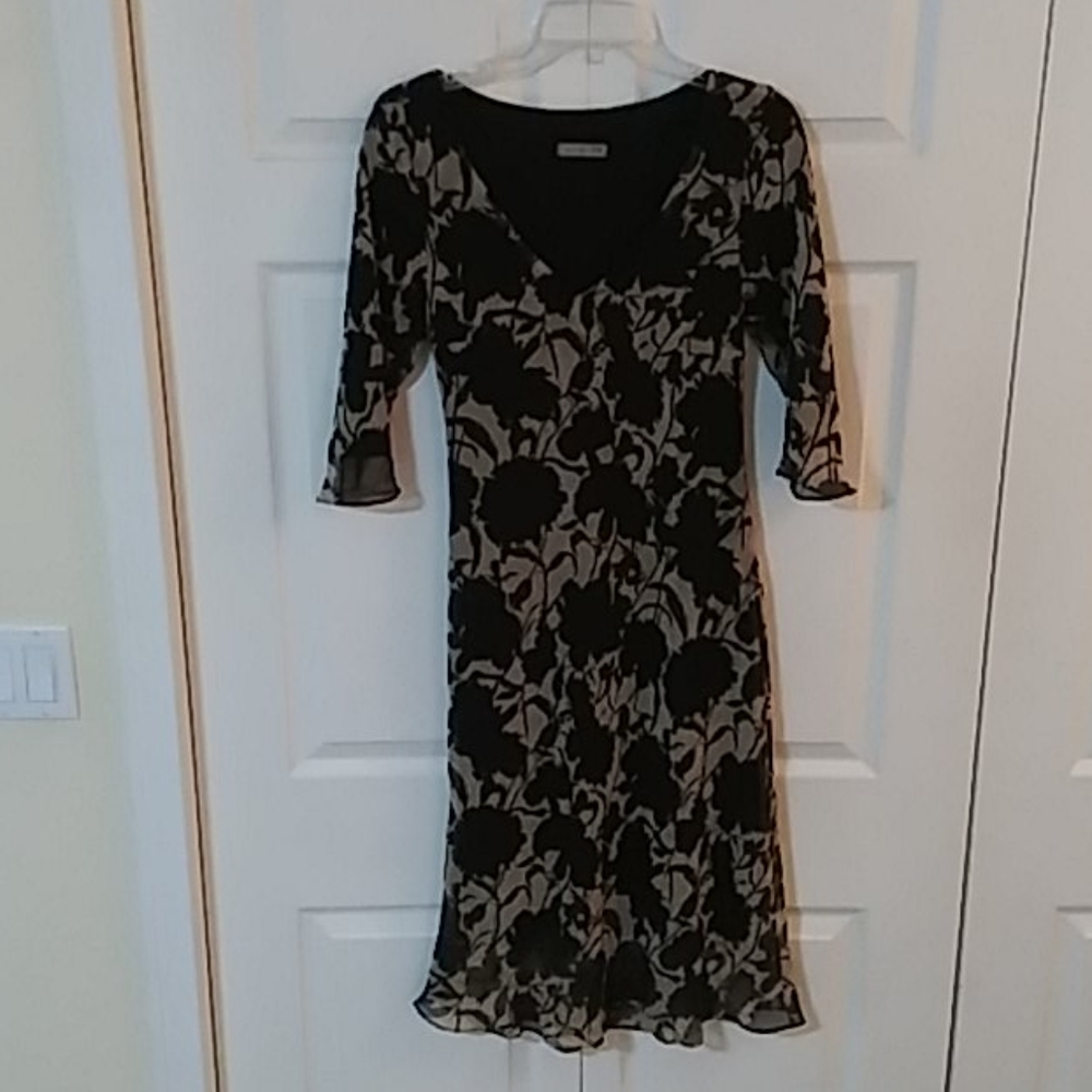Soft Silhouette V Necked Dress